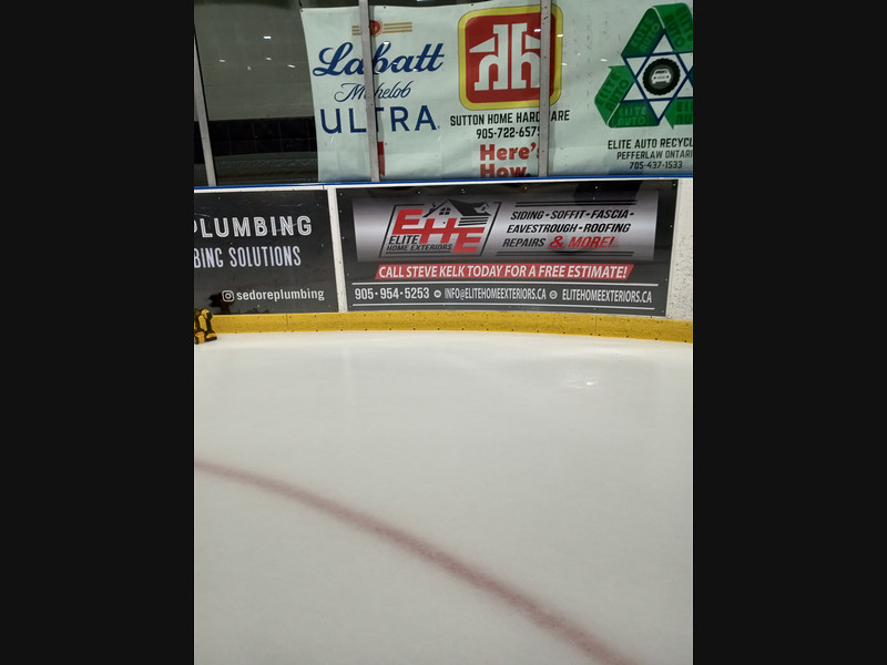 Hockey Rink Board Sign