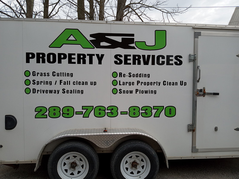 Vehicle Wrap – AJ Property Trailer
